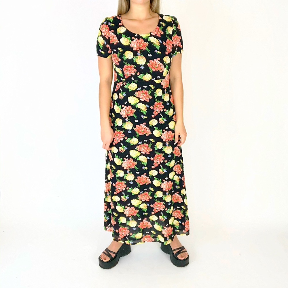 Vintage Laura Ashley floral maxi dress